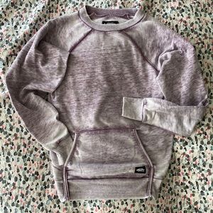 Purple acid wash printed Vans pullover sweatshirt